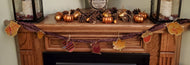 Rustic Saree Fabric Autumn Garland