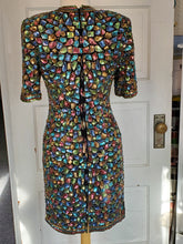 Load image into Gallery viewer, Vintage (1980s) Pastel Beaded/Sequined Cocktail dress.