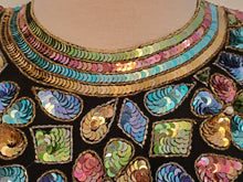 Load image into Gallery viewer, Vintage (1980s) Pastel Beaded/Sequined Cocktail dress.