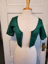 Load image into Gallery viewer, Forest Green Choli/Midriff Top