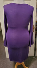 Load image into Gallery viewer, Royal Purple Jersey Dress