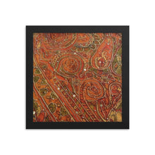 Load image into Gallery viewer, Framed Poster - Orange Embellished Saree