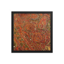 Load image into Gallery viewer, Framed Poster - Orange Embellished Saree