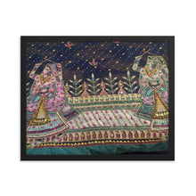 Load image into Gallery viewer, Framed Poster -- Musical Ladies Saree