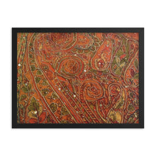 Load image into Gallery viewer, Framed Poster - Orange Embellished Saree