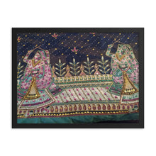Load image into Gallery viewer, Framed Poster -- Musical Ladies Saree