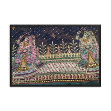 Load image into Gallery viewer, Framed Poster -- Musical Ladies Saree