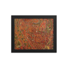 Load image into Gallery viewer, Framed Poster - Orange Embellished Saree