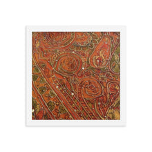 Load image into Gallery viewer, Framed Poster - Orange Embellished Saree