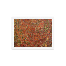 Load image into Gallery viewer, Framed Poster - Orange Embellished Saree