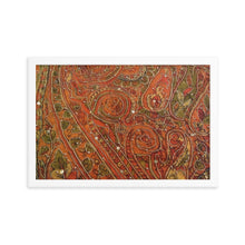 Load image into Gallery viewer, Framed Poster - Orange Embellished Saree