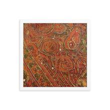 Load image into Gallery viewer, Framed Poster - Orange Embellished Saree
