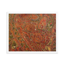 Load image into Gallery viewer, Framed Poster - Orange Embellished Saree