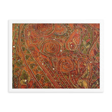 Load image into Gallery viewer, Framed Poster - Orange Embellished Saree