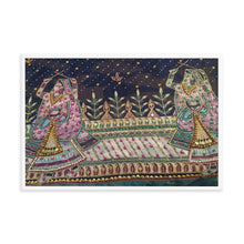 Load image into Gallery viewer, Framed Poster -- Musical Ladies Saree