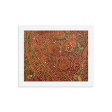 Load image into Gallery viewer, Framed Poster - Orange Embellished Saree
